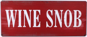 Szyld metalowy Wine Snob