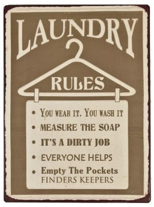 Szyld metalowy Laundry