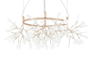 Lampa wisząca Flora 80 cm miedziana - LED