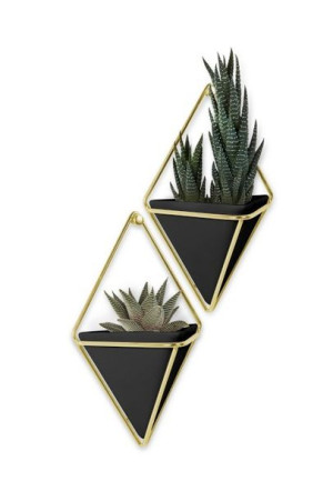 Doniczka pojemnik 2 szt. Triangle black