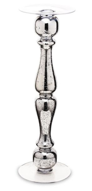 Świecznik szklany Silver Glass