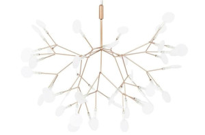 Lampa wisząca FLORA 98 miedziana - LED, metal