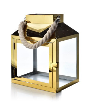 Lampion złoty ze sznurem Lainie