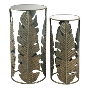 Stolik metalowy 2 szt. Leaves