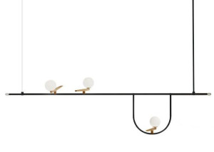 Lampa wisząca TWEETY 120 czarno-złota