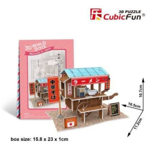 Puzzle 3D Domek świata Japonia wózek dom Ramen Cart
