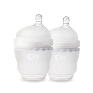 Silikonowe butelki dla niemowląt 2pak 120 ml Frost / Ola Baby
