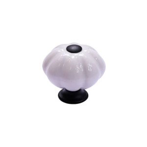 Porcelanowa gałka do mebli Zucca N4G – 30 mm
