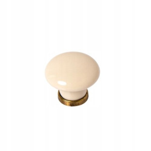 Porcelanowa gałka do mebli Amare 01.D1G - 30 mm