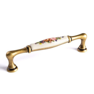Porcelanowy uchwyt do mebli Asti 01.85.D1G - 128 mm