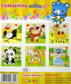 Drewniane Klocki 6w1 Edukacyjne Puzzle Układanka