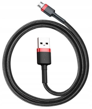 Wytrzymały nylonowy krótki kabel USB/Micro USB 2,4