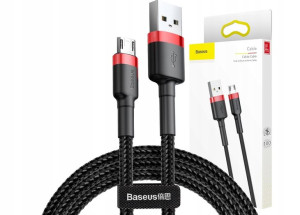 Dwustronny kabel przewód Micro USB 1M 2.4A szybki