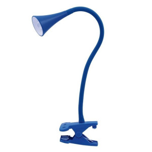 Lampka biurkowa LED Happy Nilsen z klipsem niebieska PX029