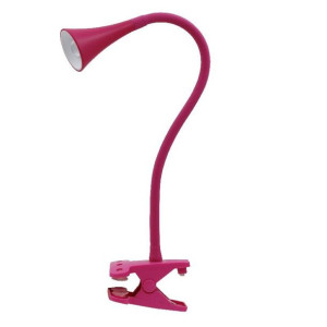 Lampka biurkowa LED Happy Nilsen z klipsem różowa PX030