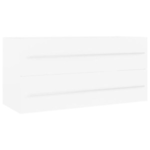 Szafka pod umywalkę, biała, 100 x 38,5 x 48 cm, pyta wiórowa