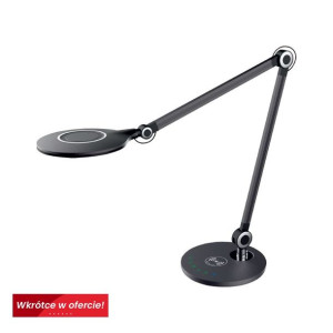 Lampka biurkowa LED MAX z ładowarką indukcyjną wireless czarna BL025