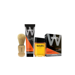 Wars Krem do golenia + Płyn po goleniu + Pędzel