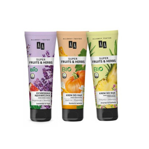AA SUPER FRUITS&HERBS Krem do rąk - ZESTAW 3 szt.