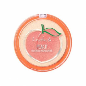 Lovely Zestaw rozświetlający do twarzy PEACH BLUSHER & HIGHLIGHTER