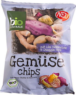Chipsy wielowarzywne bez glutenu 80g EKO Bio-Zentrale