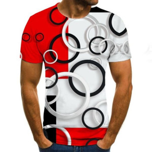 Koszulka męska t-shirt graficzny 3D koła 3XL
