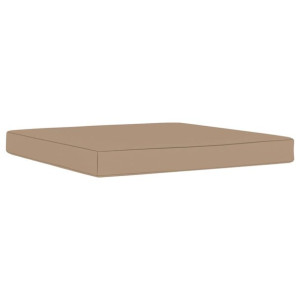Poduszka na podłogę lub palety, 60x60x6 cm, taupe, tkanina