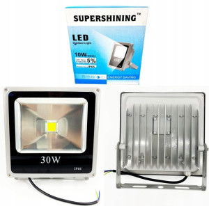Lampa Halogen Led 30w Ip66 Naświetlacz Barwa Zimna