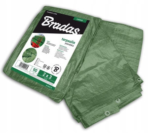 Plandeka wzmacniana GREEN 3x5 m 90g 5x3 ZIELONA