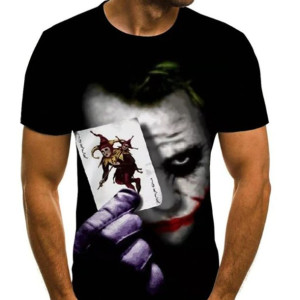 T-shirt męski koszulka z nadrukiem Joker 3D 4XL
