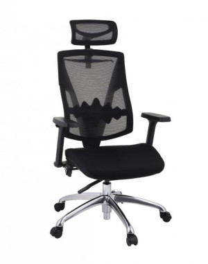 Fotel ergonomiczny krzesło FUTURA 4S PLUS GROSPOL czarne
