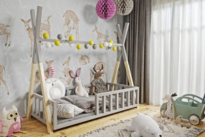 Łóżko dziecięce TIPI 160x80 z materacem