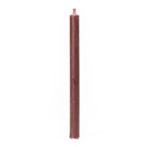 Świeca z wosku pszczelego O-07 dł. 15cm brązowa