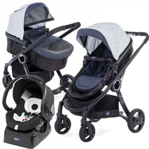 Chicco Wózek głęboko spacerowy Urban CROSSOVER+Fotelik+Baza 4 w 1