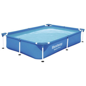 Basen ogrodowy Steel Pro, 221 x 150 x 43 cm
