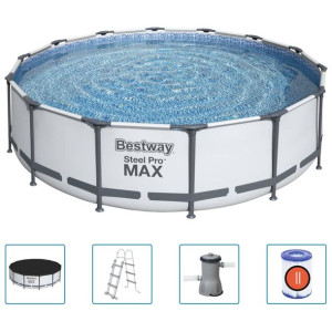 Basen Steel Pro MAX z akcesoriami, 427x107 cm