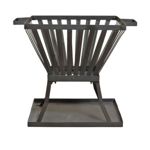 Kosz paleniskowy Denver, czarny, stal, 39 x 39 cm, 85015