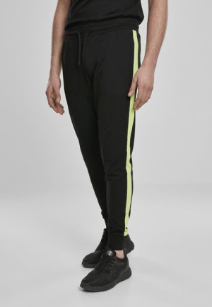 Spodnie Dresowe Neon Striped Black/Electriclime