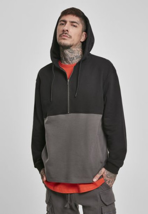 Bluza Relaxed Half Zip Black/Darkshadow