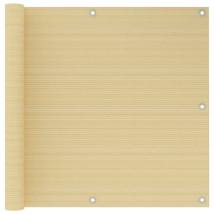 Lumarko Parawan balkonowy, beżowy, 90x300 cm, HDPE
