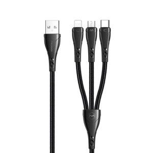 Mcdodo Mamba Series Micro Usb Lightning Usb-c 3w1 1,2m