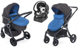 Chicco Wózek głęboko spacerowy Urban CROSSOVER+Fotelik+Baza 4 w 1