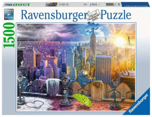 Puzzle 1500el Nowy York w lecie i zimą