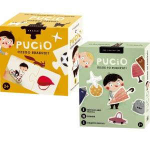 Zabawka Puzzle Pucio Zestaw Gier Dla Dzieci 2, 3 Latka