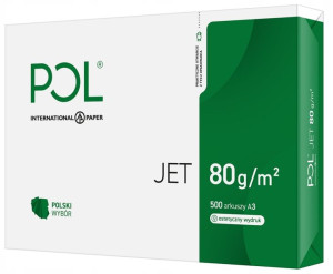 Papier ksero PolJet A3 80g klasa A 500 arkuszy