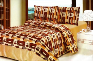 Pościel flanelowa pluszowa 3D 200x220  3-częściowa CW-GDM2203-11