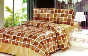 Pościel flanelowa pluszowa 3D 200x220  3-częściowa CW-GDM2203-15