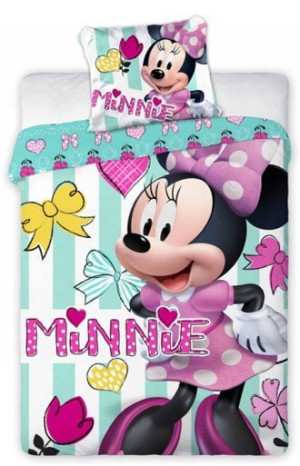 Pościel dziecięca bawełniana 100x135  2-częściowa Myszka Minnie