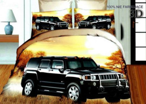 Pościel z efektem 3D rozmiar 160x200  3-częściowa wzór 153 auto
