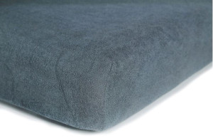 Prześcieradło frotte bawełniane z gumką 160x200 grube stalowe